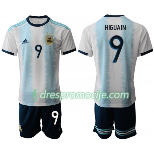 Argentina Dres HIGUAIN 9 Dječji Domaći Copa América 2019 Kratkih Rukava Argentina Dres HIGUAIN 9 Dječji Domaći Copa América 2019 Kratkih Rukava